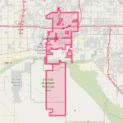 Map of Avondale