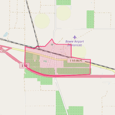 Map of Bowie