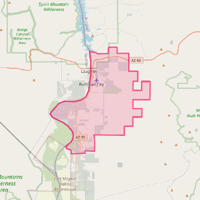 Map of Bullhead City