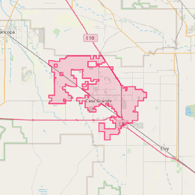 Map of Casa Grande