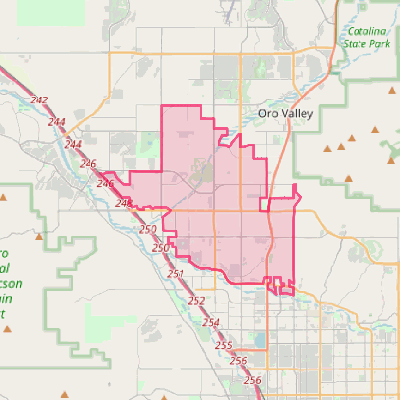 Map of Casas Adobes