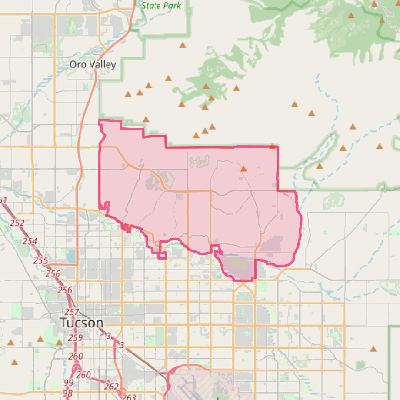 Map of Catalina Foothills