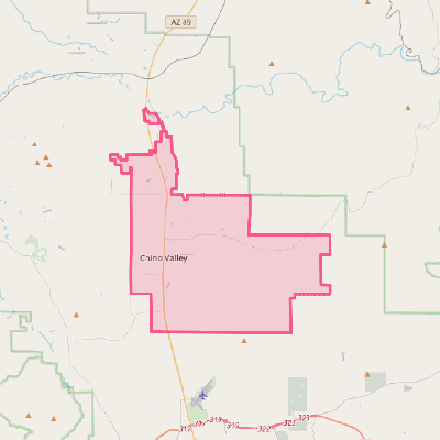 Map of Chino Valley