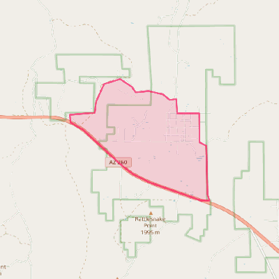 Map of Clay Springs