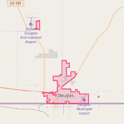 Map of Douglas