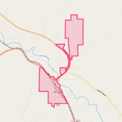 Map of Duncan