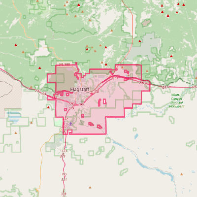 Map of Flagstaff