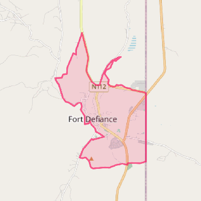 Map of Fort Defiance
