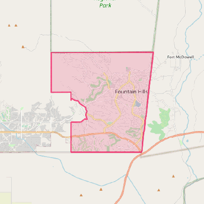 Map of Fountain Hills