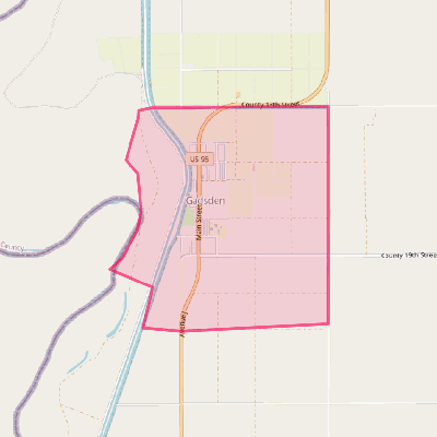 Map of Gadsden