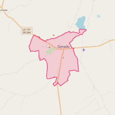 Map of Ganado