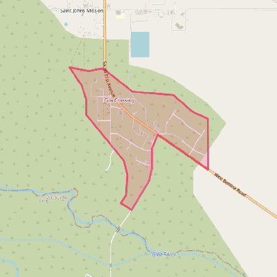 Map of Gila Crossing