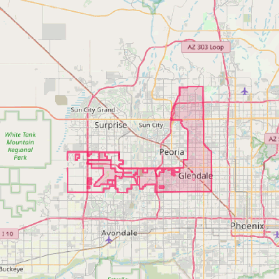 Map of Glendale