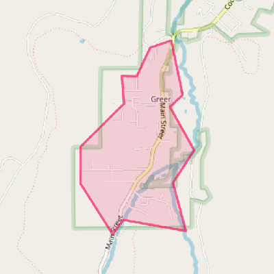 Map of Greer