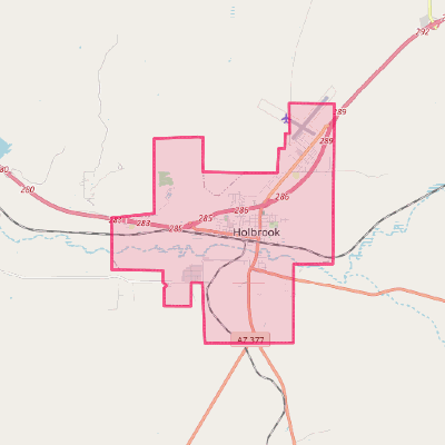 Map of Holbrook