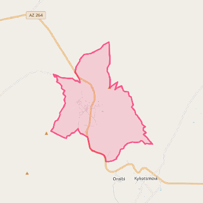 Map of Hotevilla-Bacavi