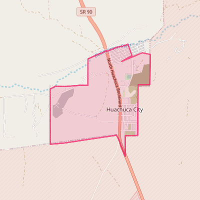 Map of Huachuca City