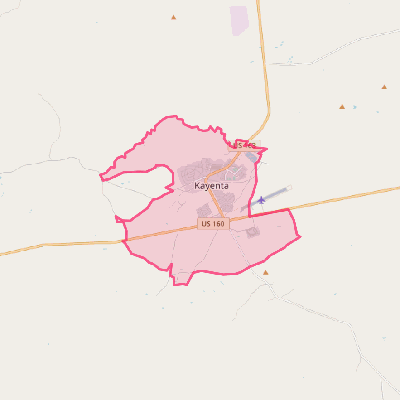 Map of Kayenta