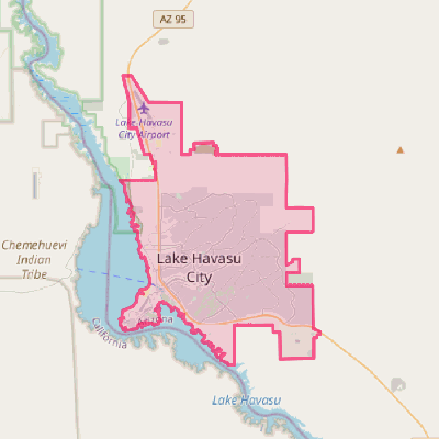 Map of Lake Havasu City