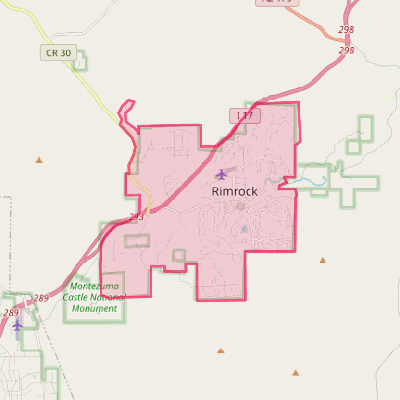 Map of Lake Montezuma