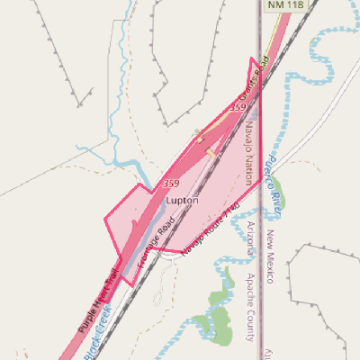 Map of Lupton