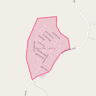 Map of Mesa del Caballo