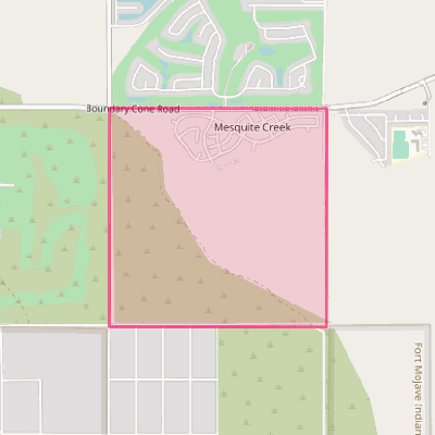 Map of Mesquite Creek