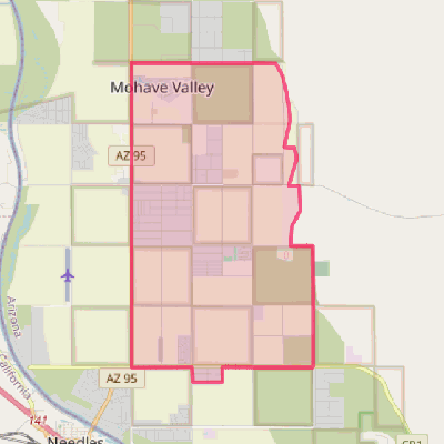 Map of Mohave Valley