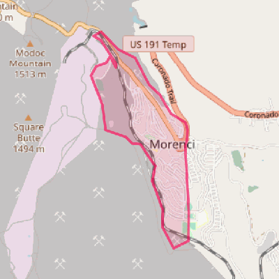 Map of Morenci