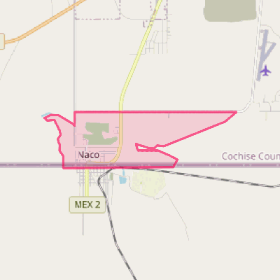 Map of Naco