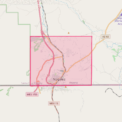 Map of Nogales