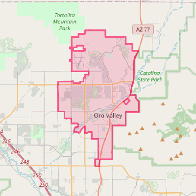 Map of Oro Valley