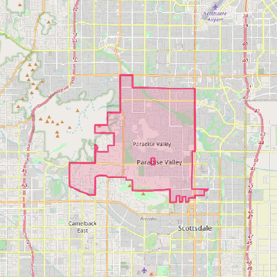 Map of Paradise Valley