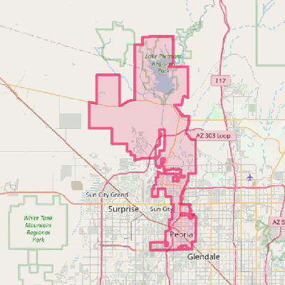 Map of Peoria