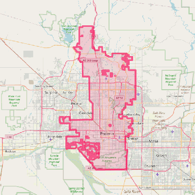 Map of Phoenix