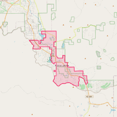 Map of Pinetop-Lakeside