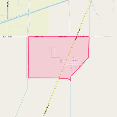 Map of Poston