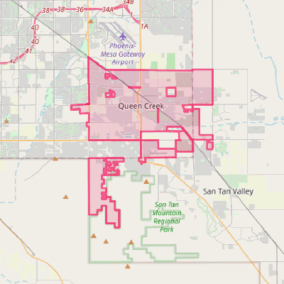 Map of Queen Creek