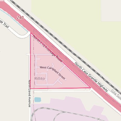 Map of Rillito