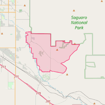 Map of Rincon Valley