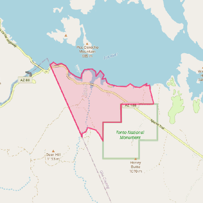 Map of Roosevelt