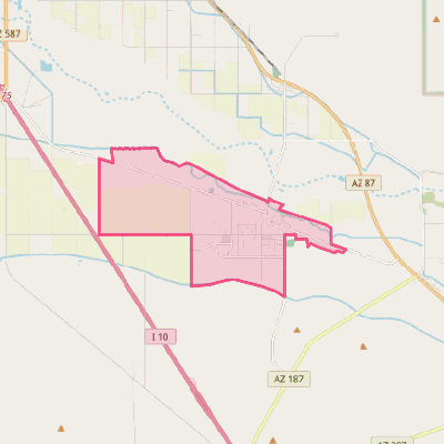 Map of Sacaton