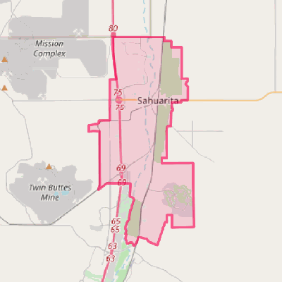 Map of Sahuarita