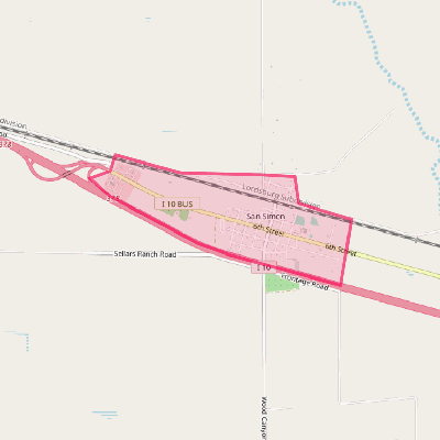 Map of San Simon