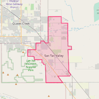 Map of San Tan Valley