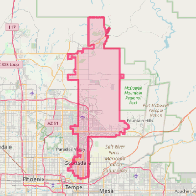 Map of Scottsdale