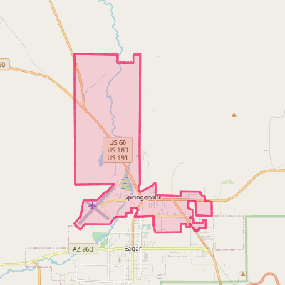 Map of Springerville