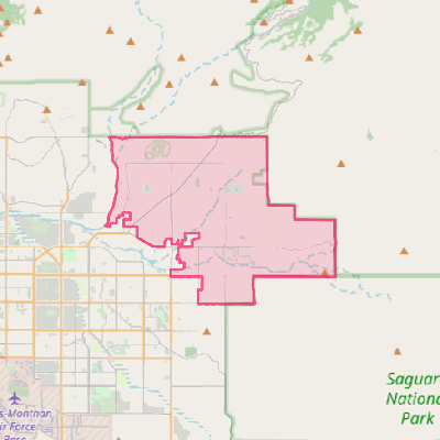 Map of Tanque Verde