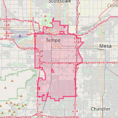 Map of Tempe