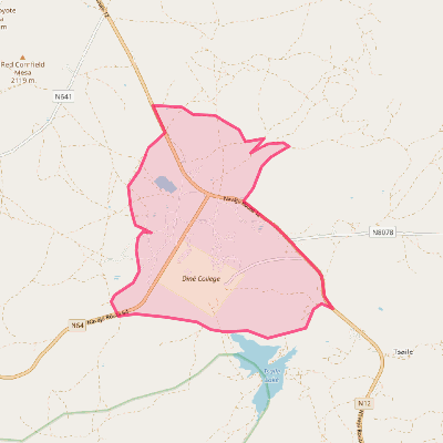 Map of Tsaile